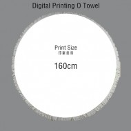 Digital Printing O Towel  /數碼印花圓形沙灘巾 TE1413